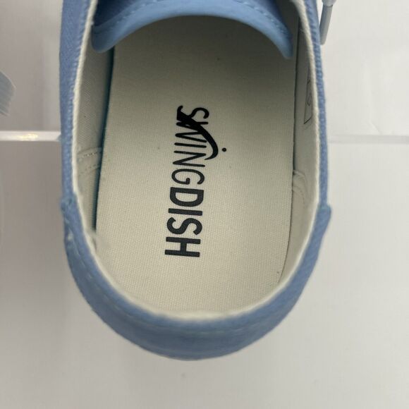 SwingDish SPIKELESS HEAT BLUE CANVAS TRAVELER SHOE - Size 9 New In Box - Picture 12 of 16